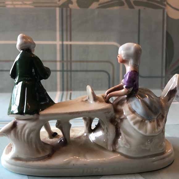 🦋Antique Victorian Porcelain Shoe & Gräfenthal Figure - Picture 8 of 9